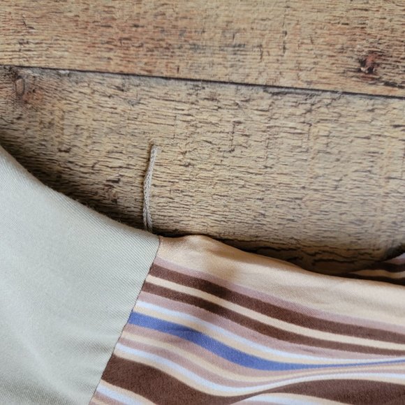 Vintage Jerell of Texas Long Sleeve Lavender and Brown Mini Dress - Picture 13 of 16